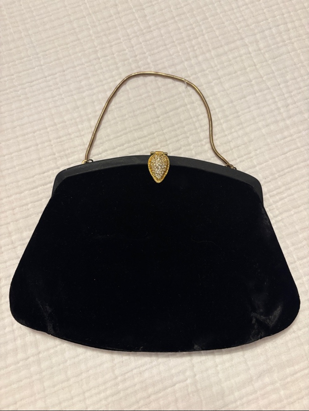 Vintage HL USA velvet bag